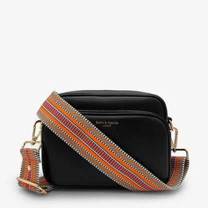 Orange Assortment Stripe Aztec Strap