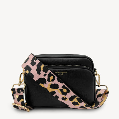 Pale Pink & Gold Leopard Strap