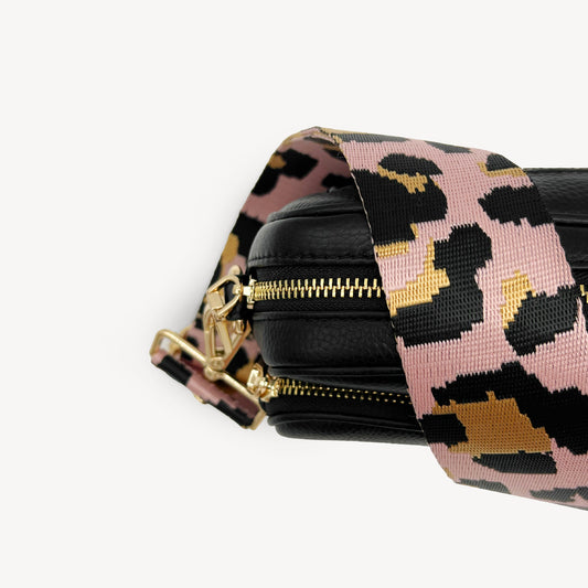 Pale Pink & Gold Leopard Strap