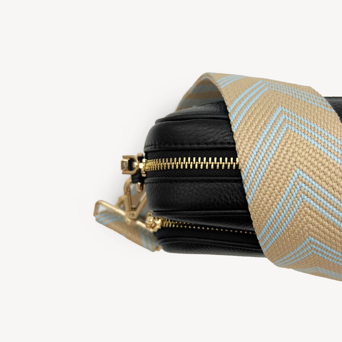 Pale Blue & Tan Arrow Strap