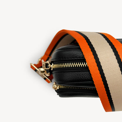 Orange, Tan & Black Stripe Strap