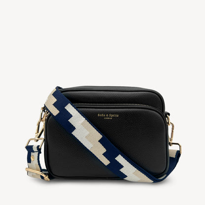 Navy, Stone & Tan Puzzle Strap