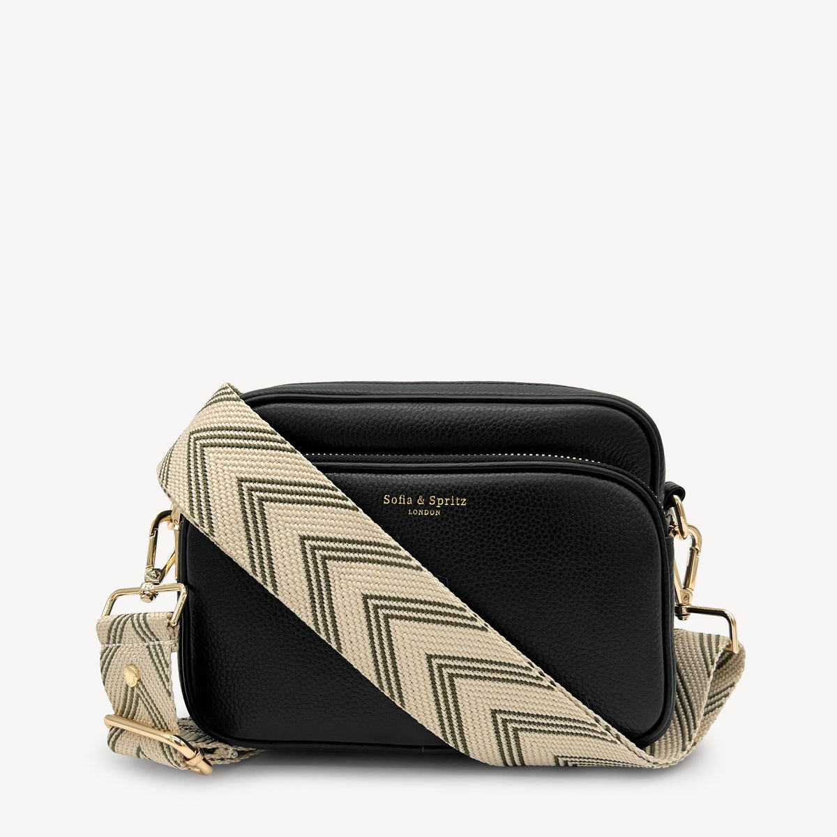 Olive Green & Stone Arrow Strap