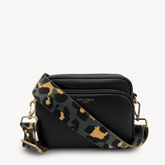 Grey & Gold Leopard Strap