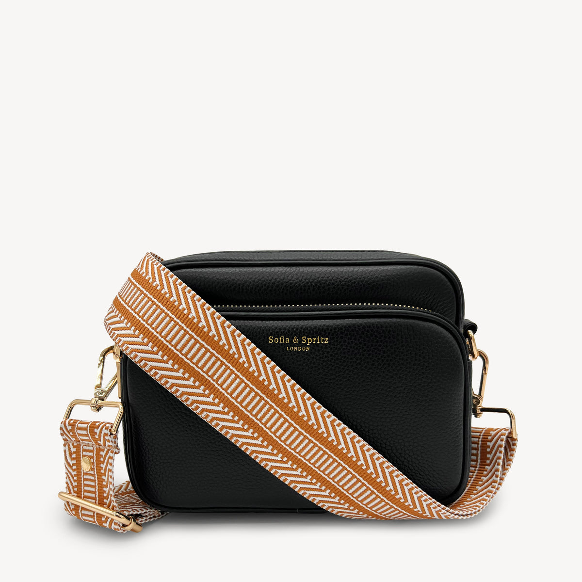 Tan & White Stripe Aztec Strap