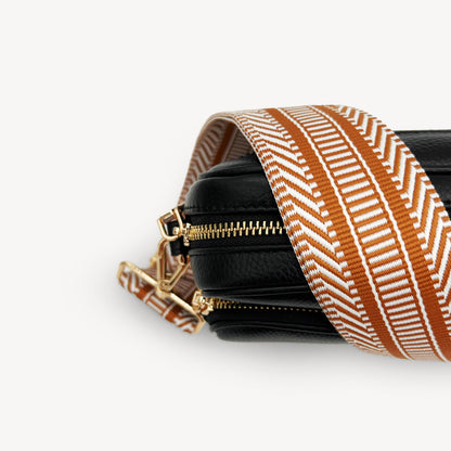 Tan & White Stripe Aztec Strap