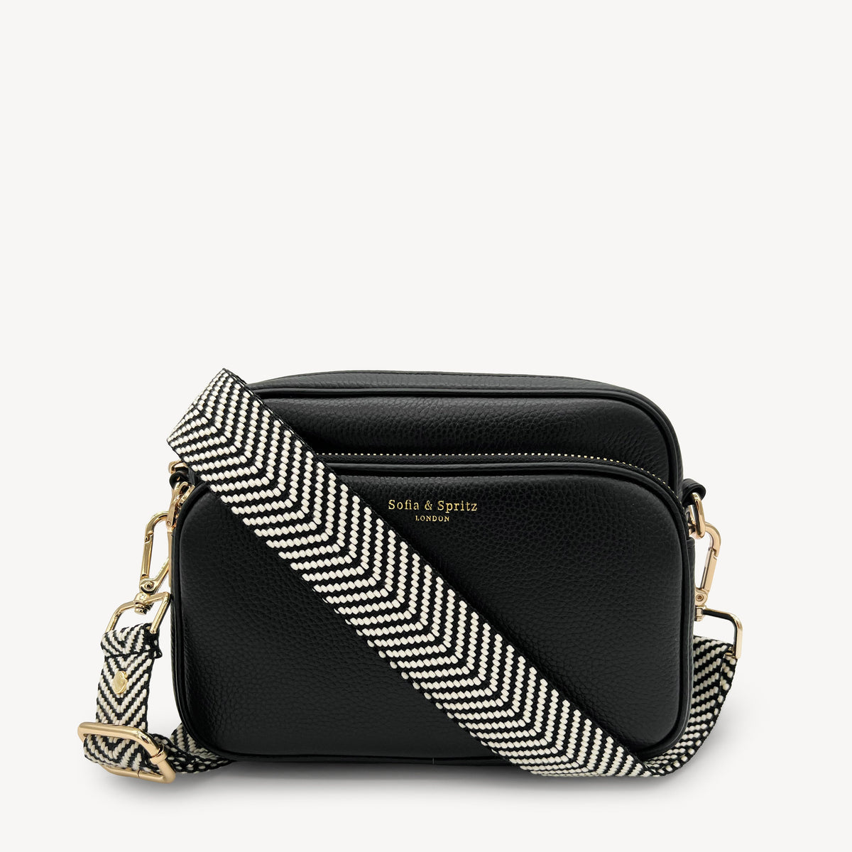 Black & White Chevron Strap
