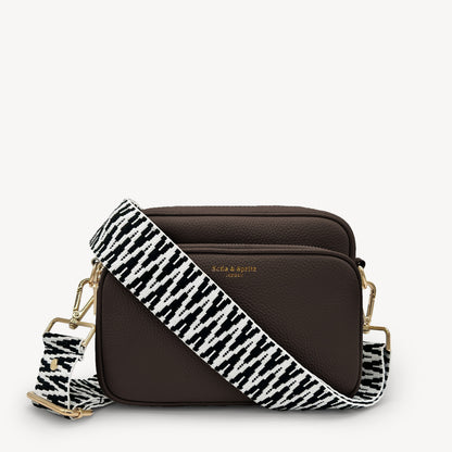 Black & White Zigzag Strap