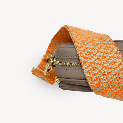 Orange & Stone Embroidered Strap