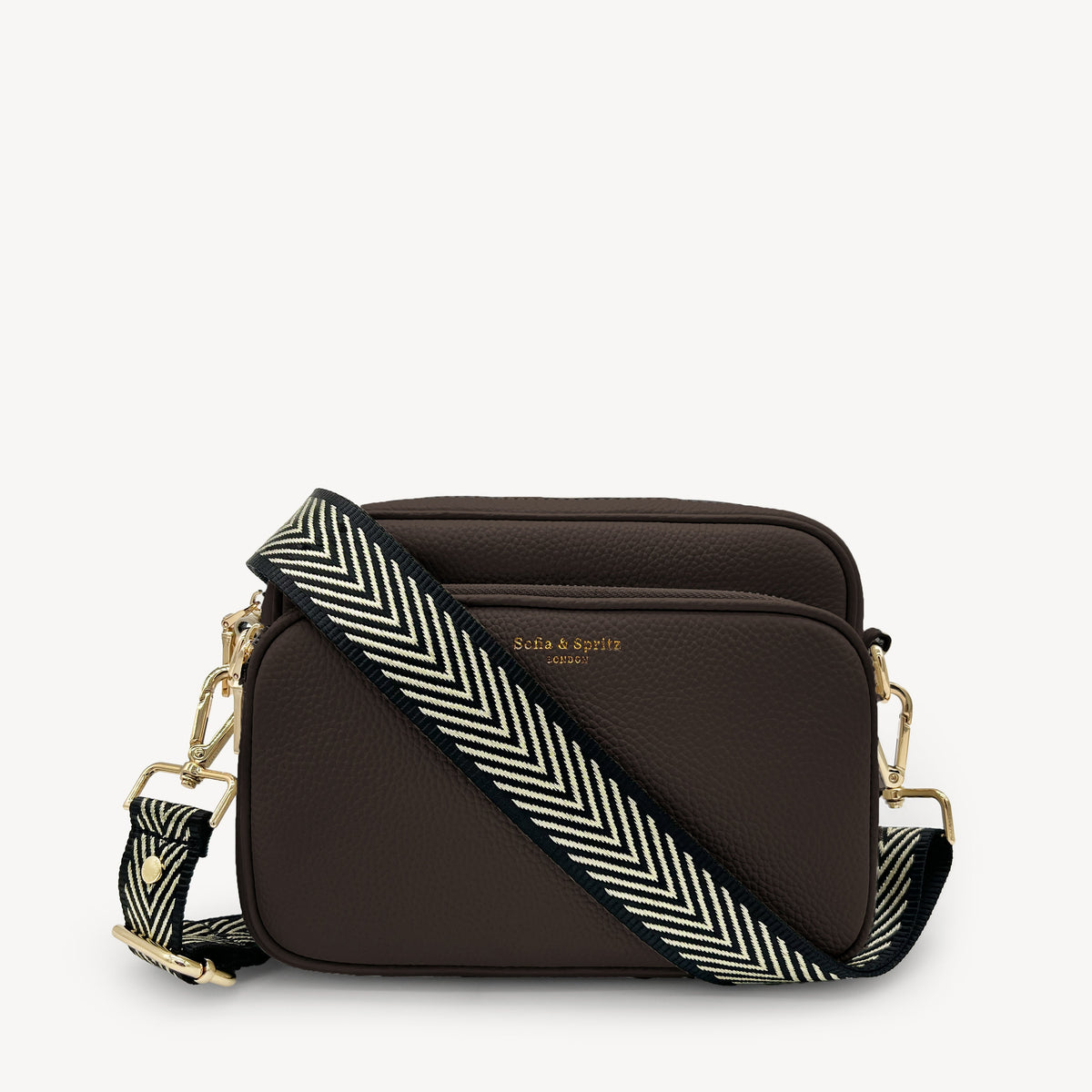 Black & Gold Chevron Strap