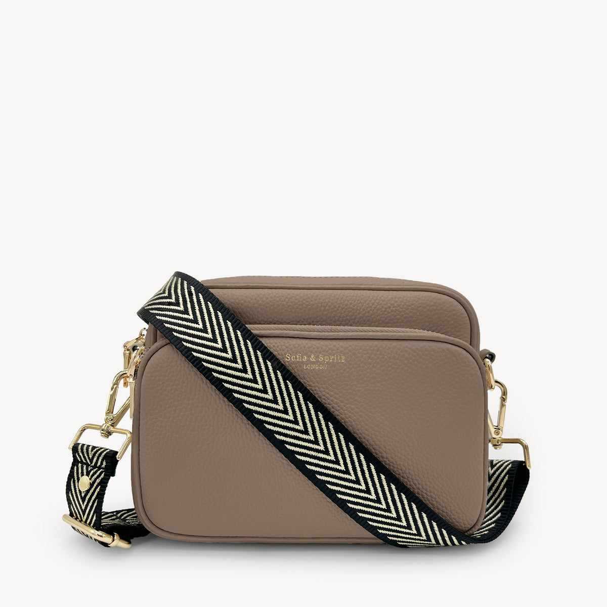 Black & Gold Chevron Strap