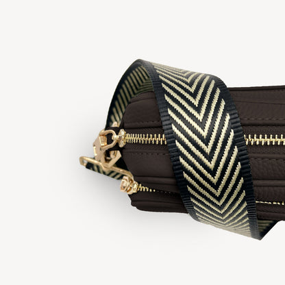 Black & Gold Chevron Strap