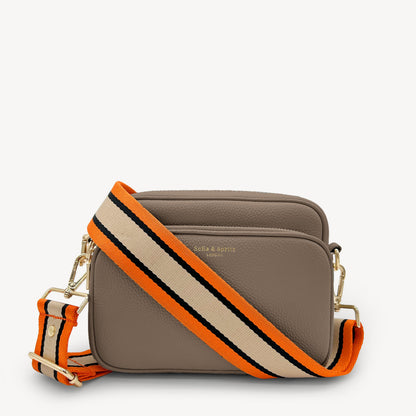 Orange, Tan & Black Stripe Strap