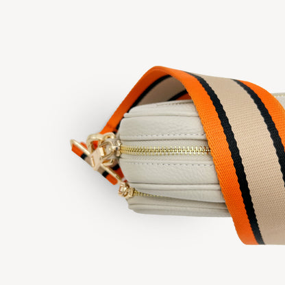 Orange, Tan & Black Stripe Strap