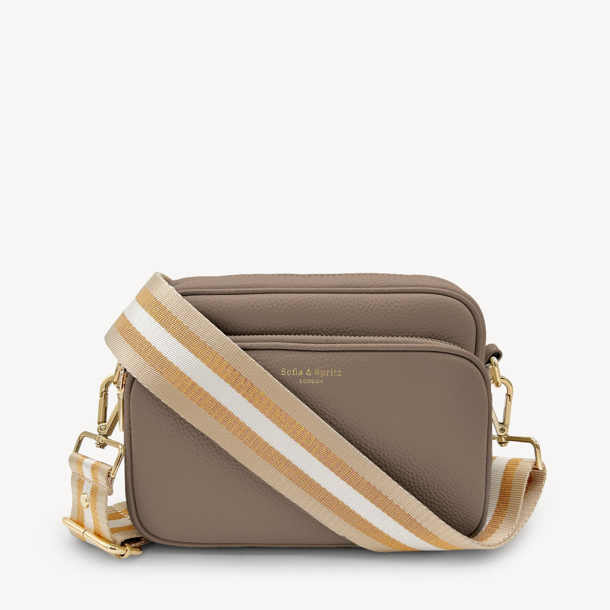 Champagne & Rose Gold Stripe Strap