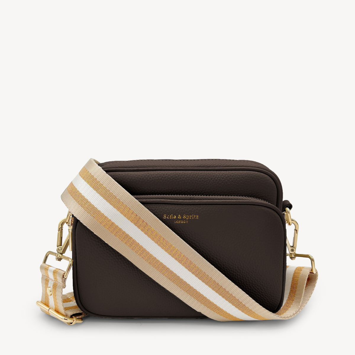 Champagne & Rose Gold Stripe Strap