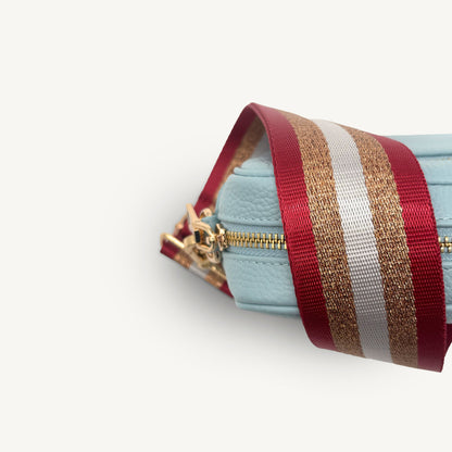 Red & Gold Glitter Stripe Strap