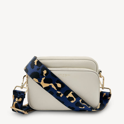 Navy & Gold Leopard Strap