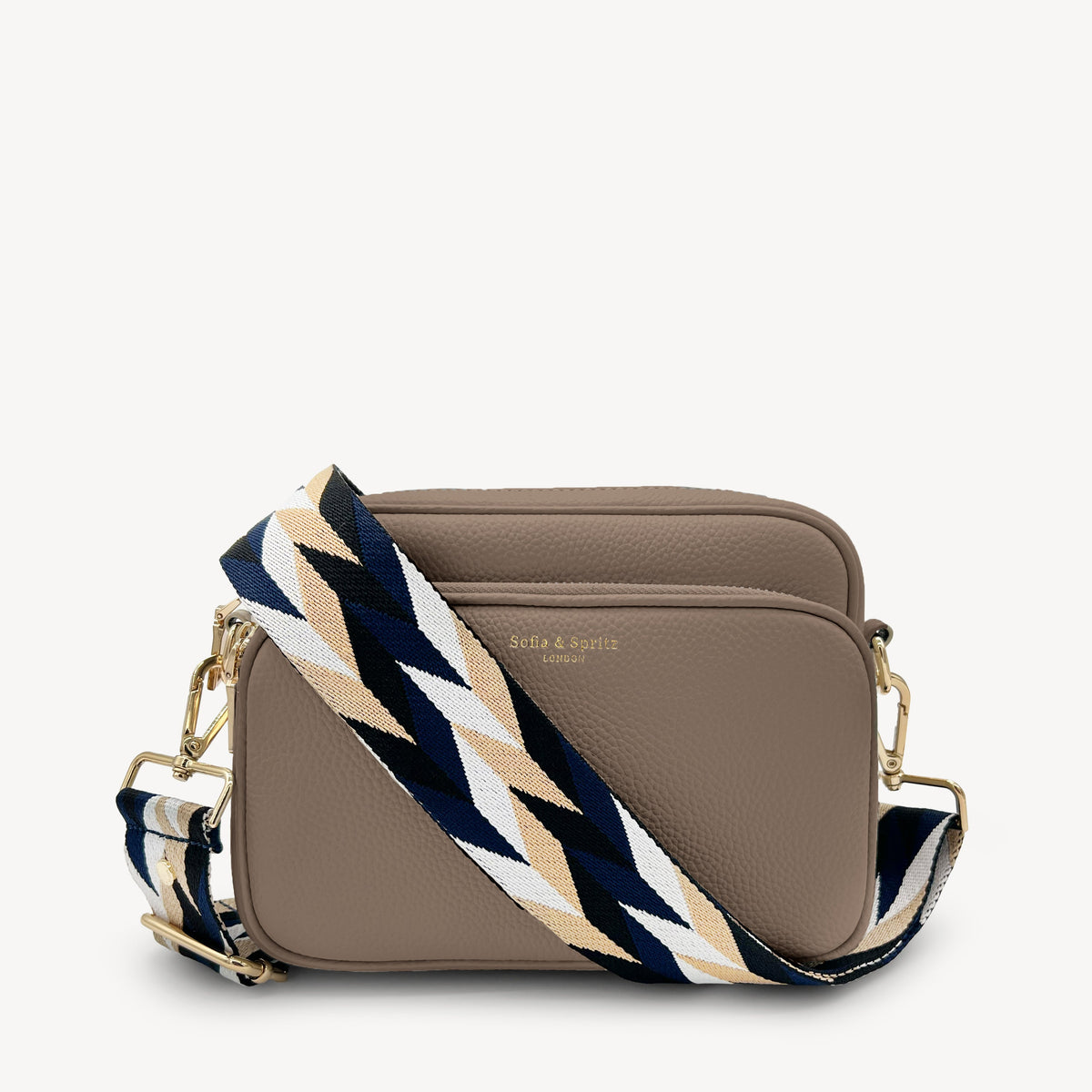 Navy & White Mosaic Strap