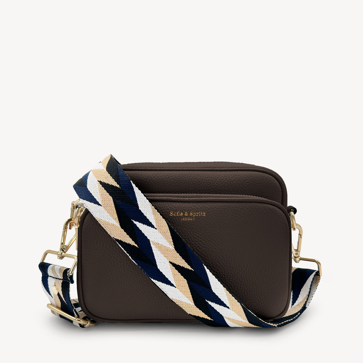 Navy & White Mosaic Strap