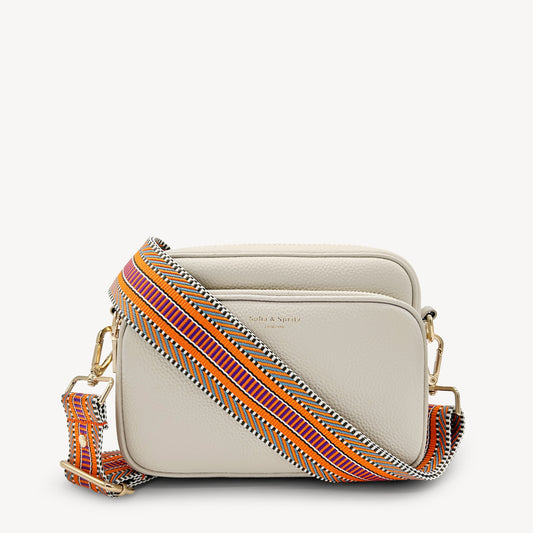 Orange Assortment Stripe Aztec Strap
