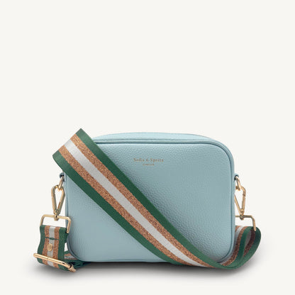 Green & Gold Glitter Stripe Strap