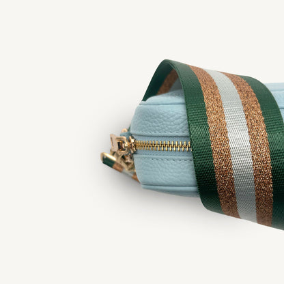 Green & Gold Glitter Stripe Strap