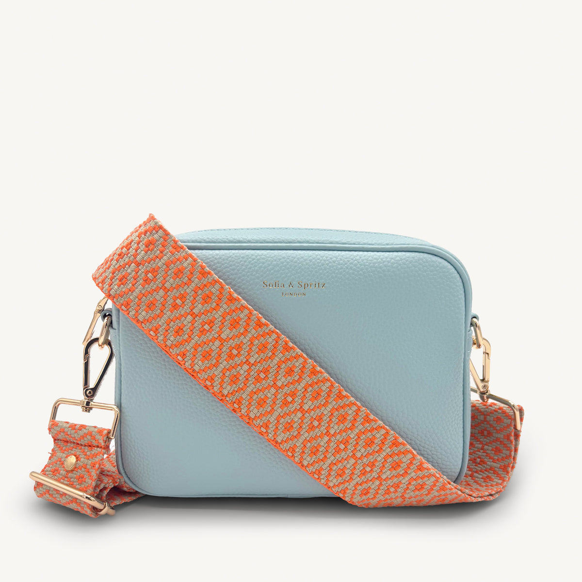 Orange & Stone Embroidered Strap