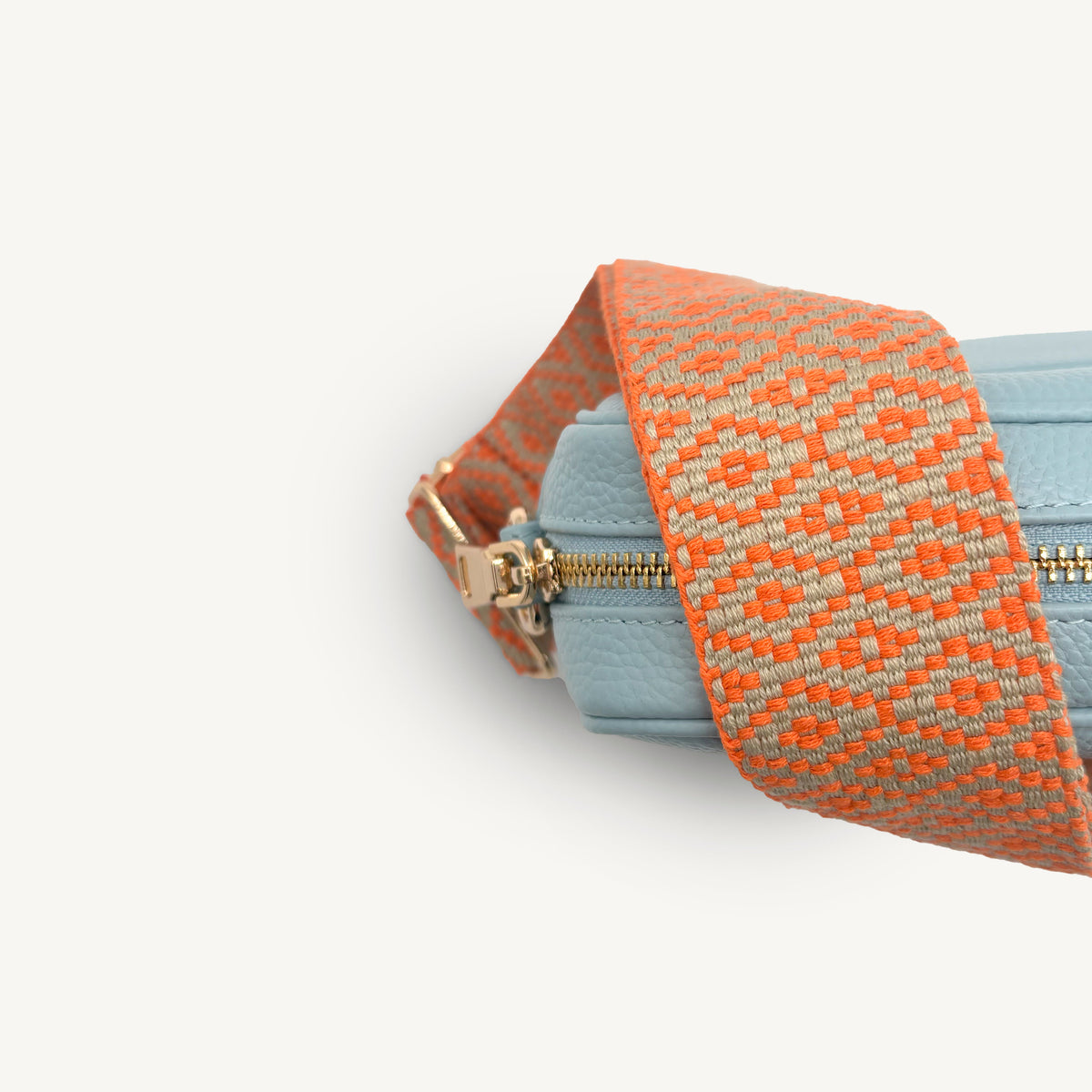 Orange & Stone Embroidered Strap