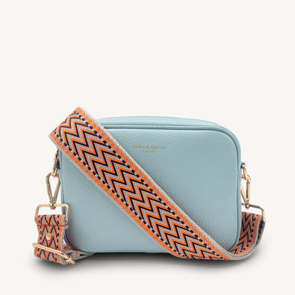 Orange, Black & Stone Aztec Strap