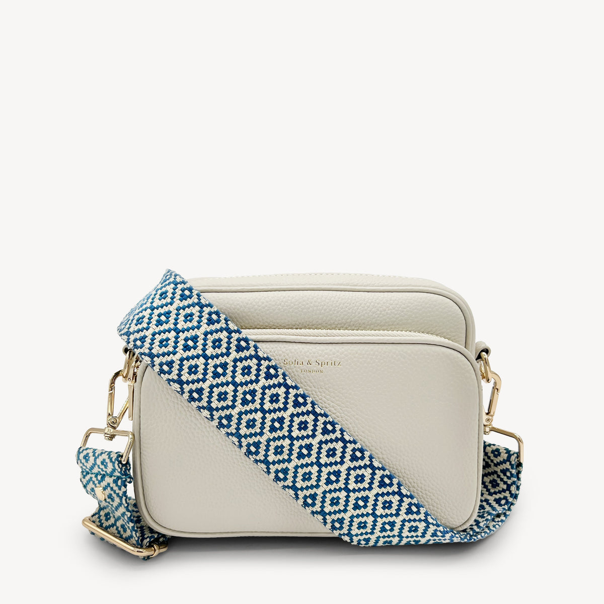 Blue & Stone Embroidered Strap