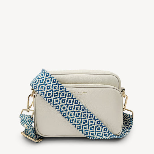 Blue & Stone Embroidered Strap