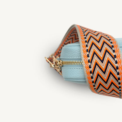 Orange, Black & Stone Aztec Strap
