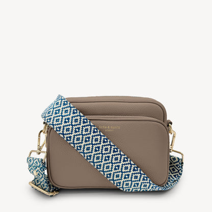 Blue & Stone Embroidered Strap