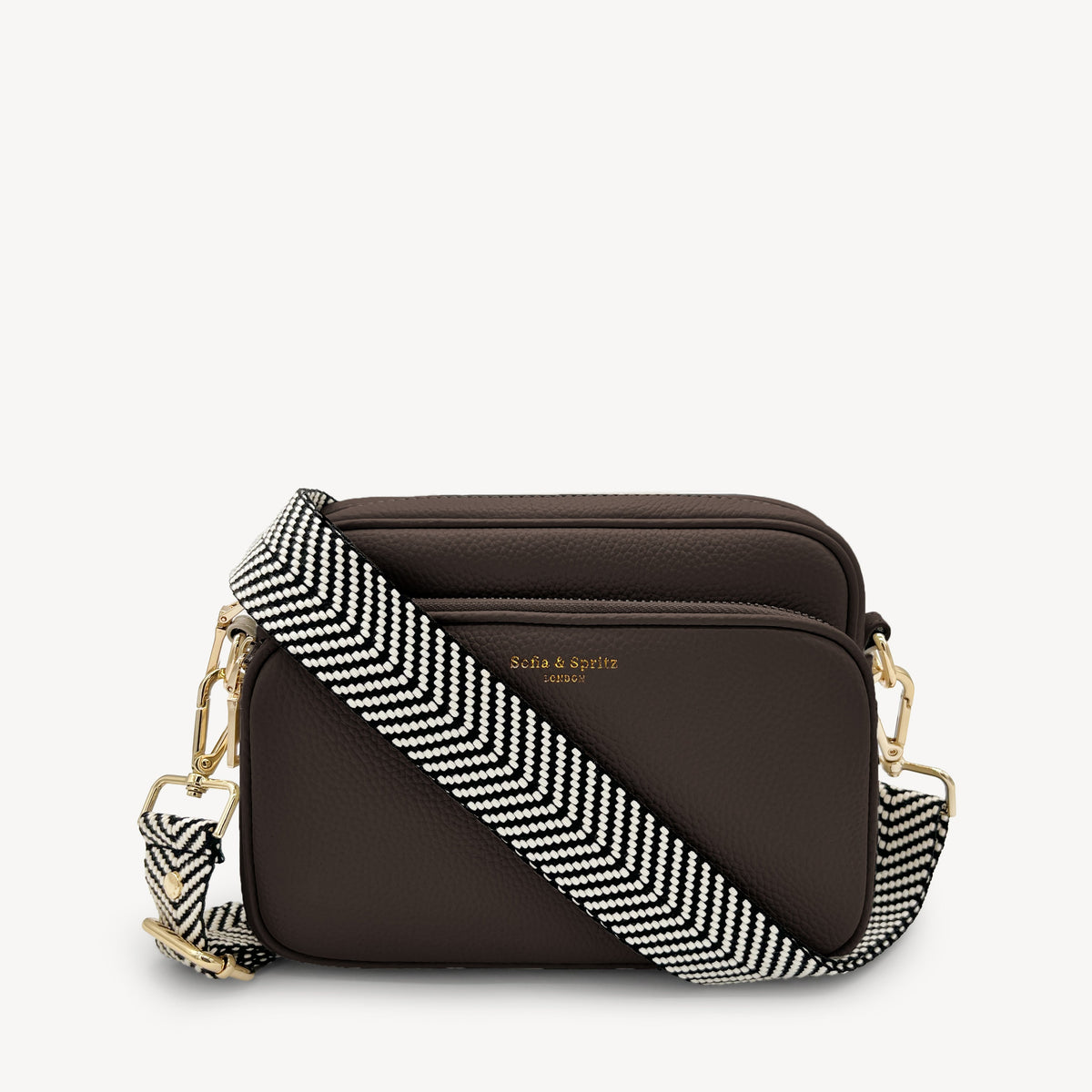 Black & White Chevron Strap