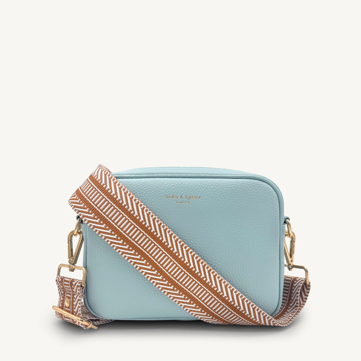 Tan & White Stripe Aztec Strap