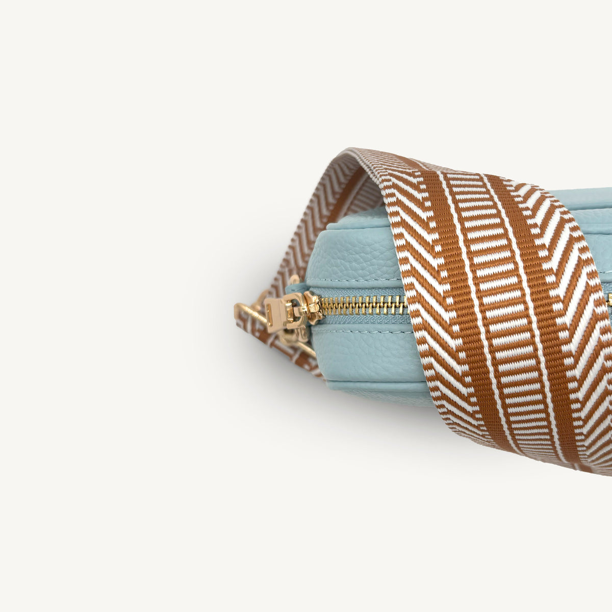 Tan & White Stripe Aztec Strap