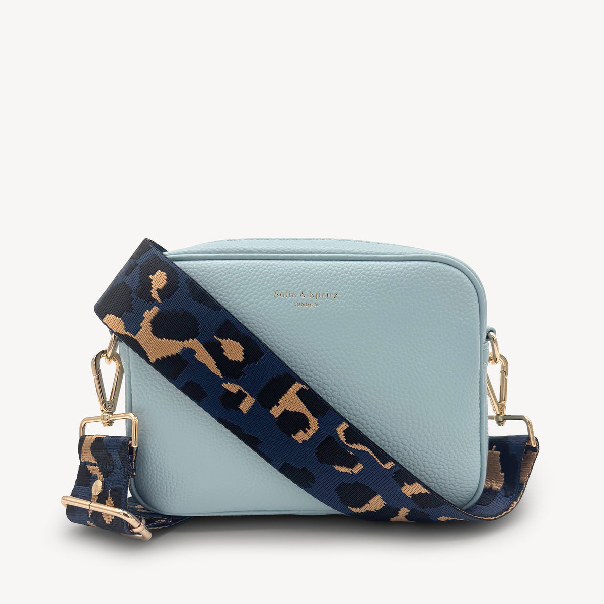 Navy & Gold Leopard Strap