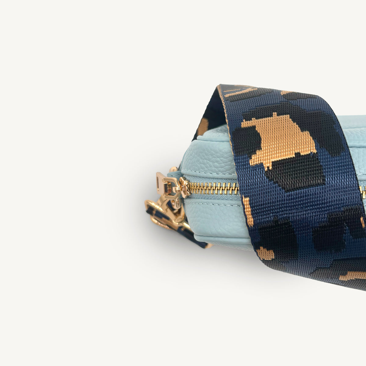 Navy & Gold Leopard Strap
