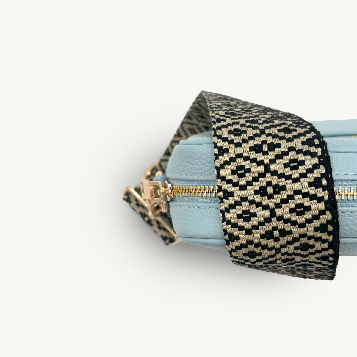 Black & Stone Embroidered Strap
