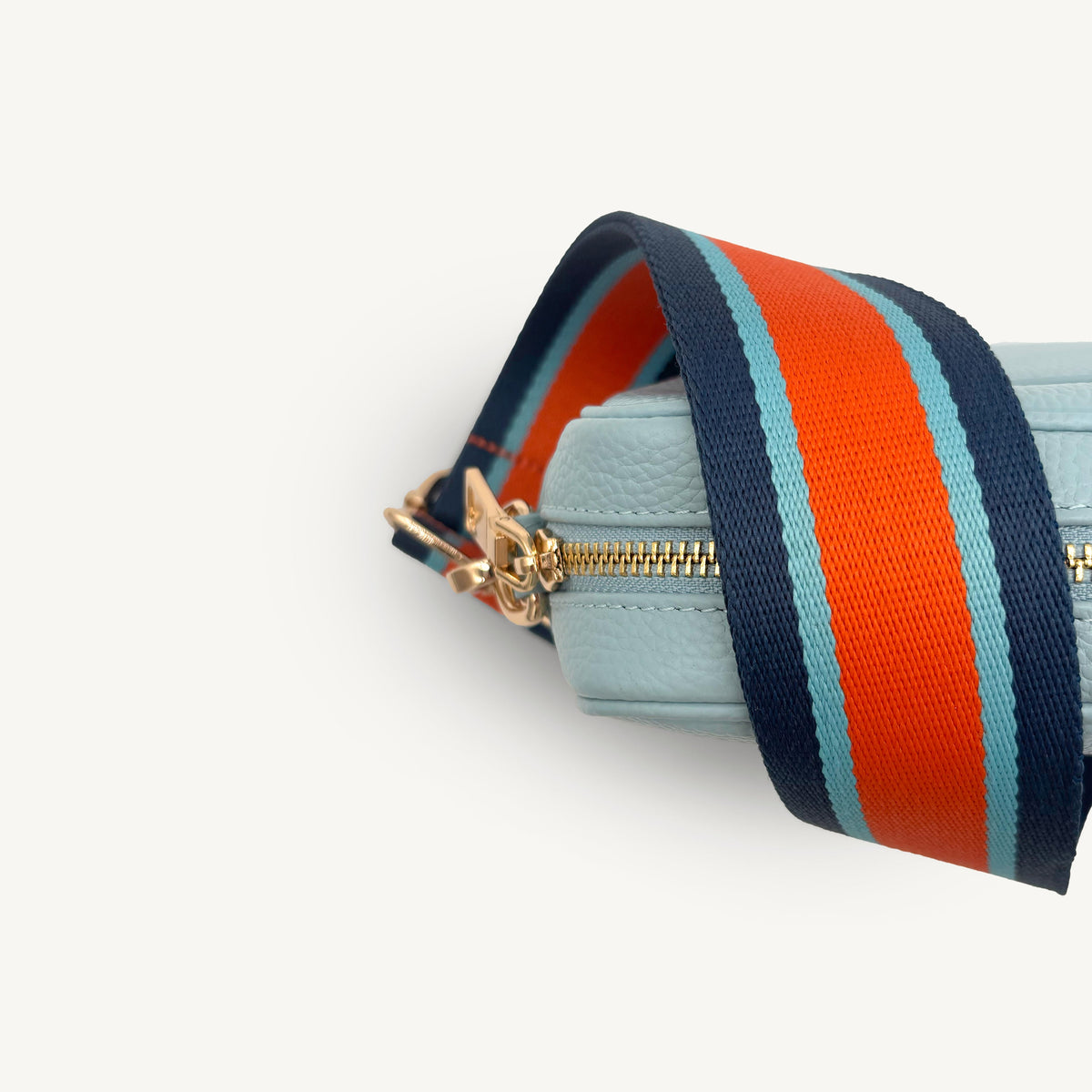 Orange & Navy Stripe Strap