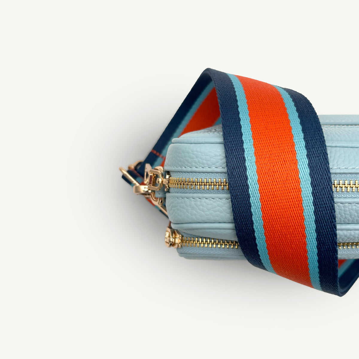 Orange & Navy Stripe Strap