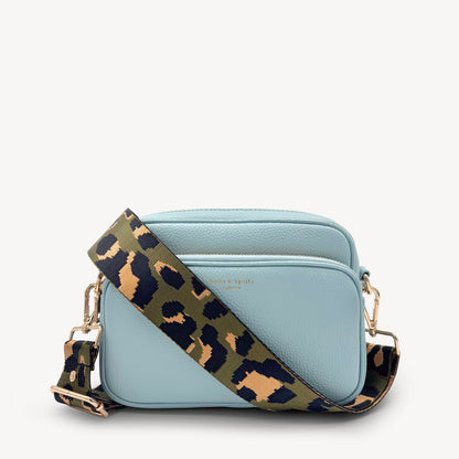Olive Green & Gold Leopard Strap
