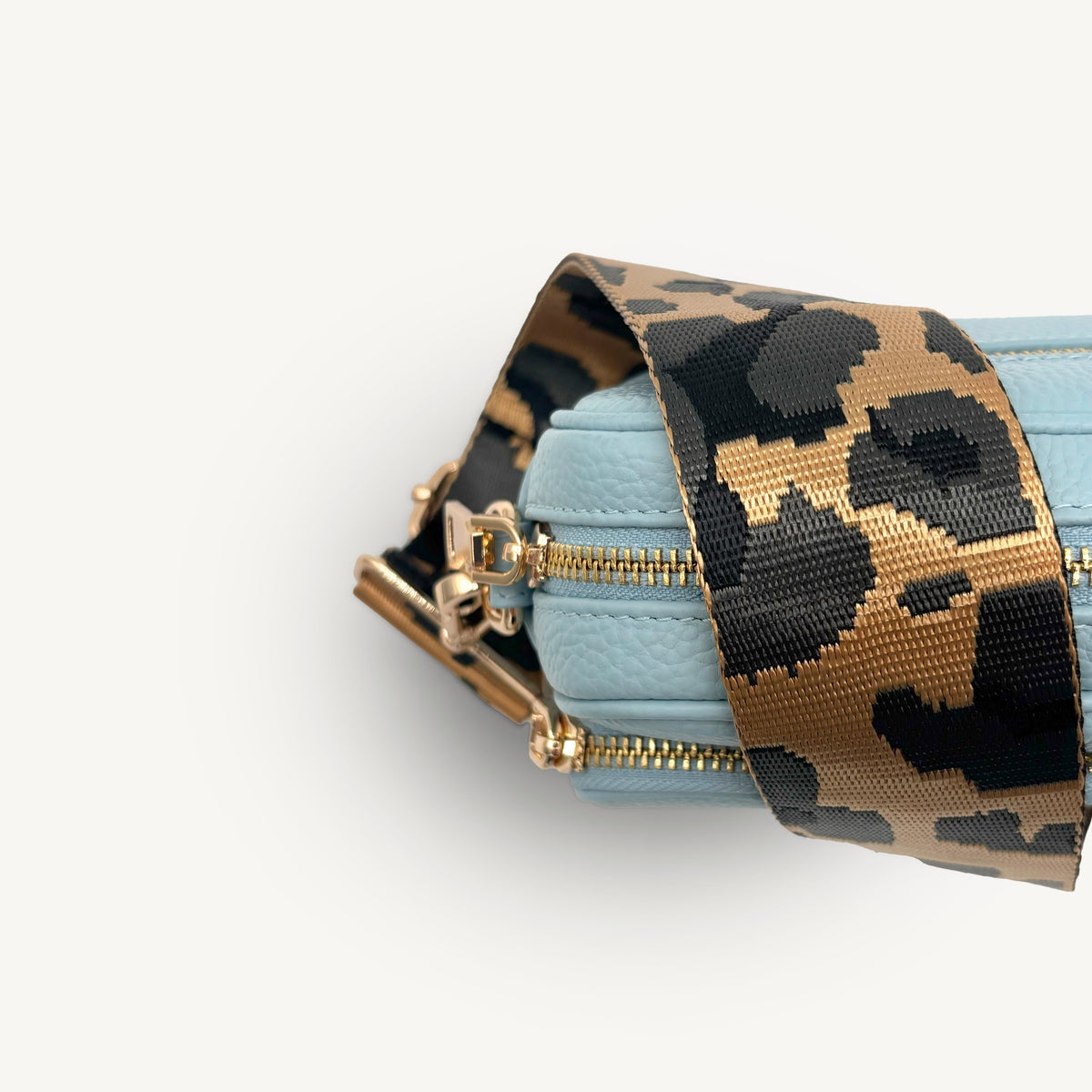 Gold & Grey Leopard Strap