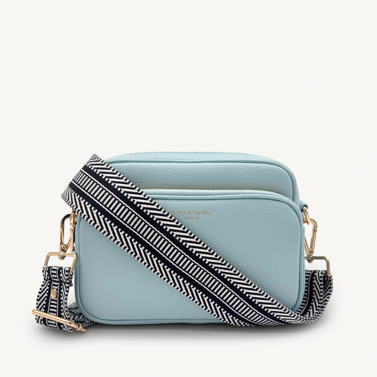 Black & White Stripe Aztec Strap