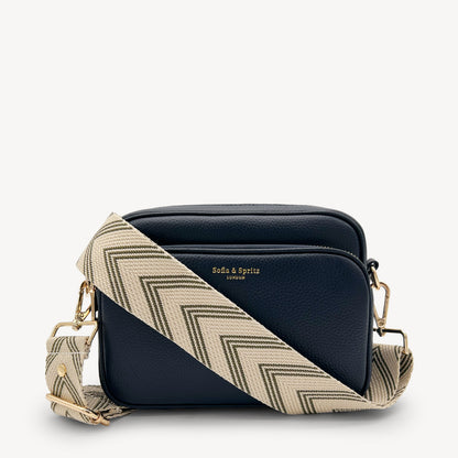 Olive Green & Stone Arrow Strap