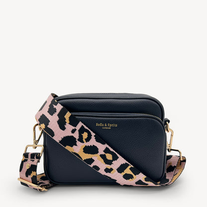 Pale Pink & Gold Leopard Strap