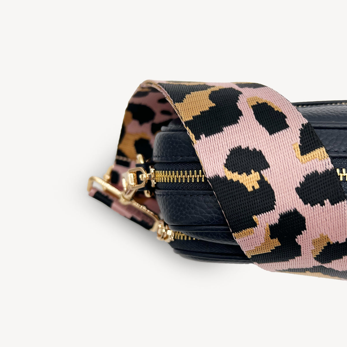 Pale Pink & Gold Leopard Strap