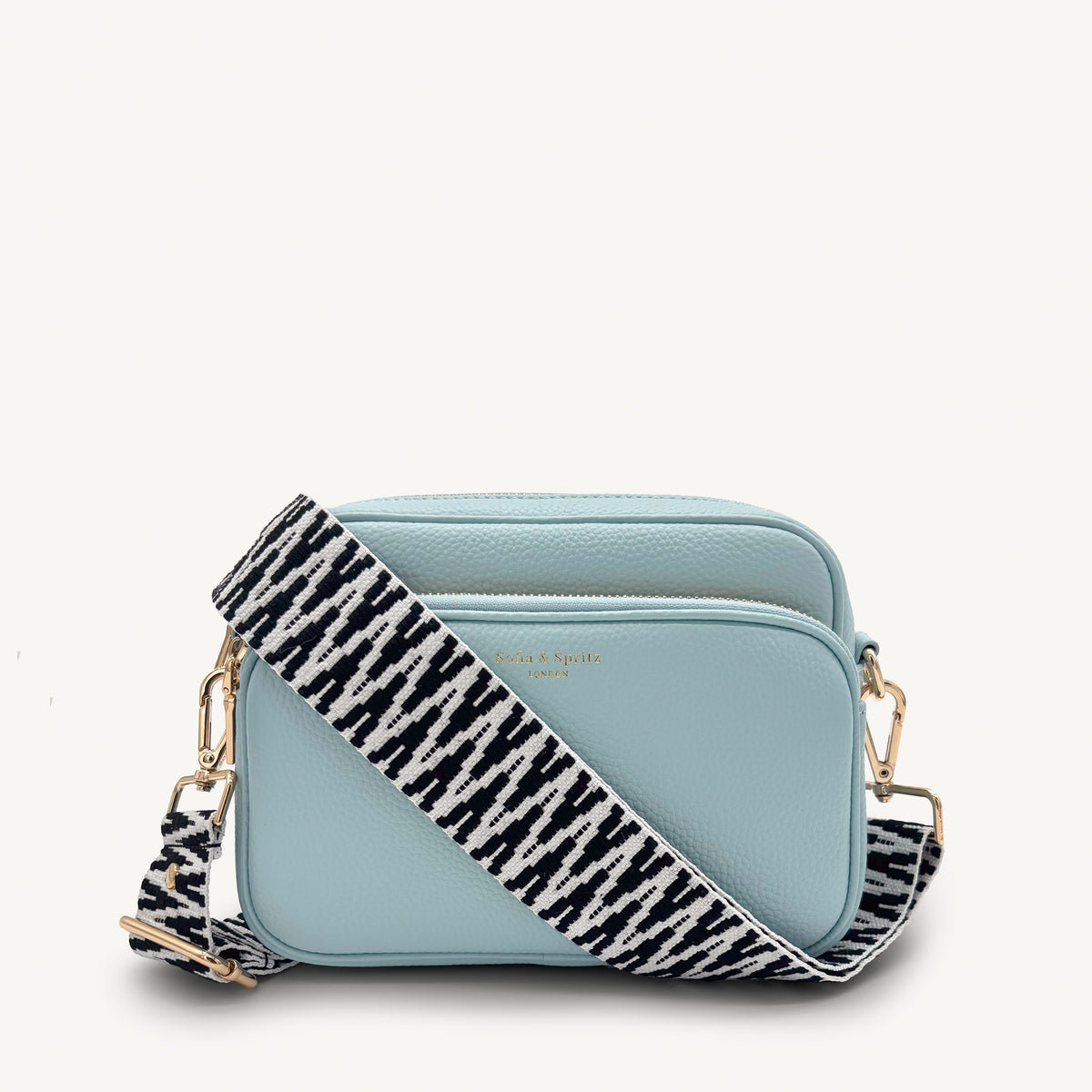 Black & White Zigzag Strap