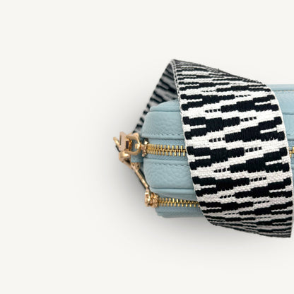 Black & White Zigzag Strap